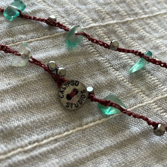 Boho Layering Jewelry Piece Necklace Bracelet Turquoise Stones Calypso Studios - Picture 4 of 6